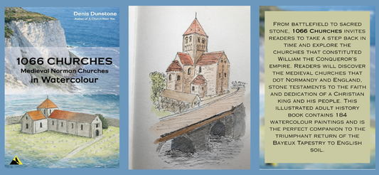 From the Publisher: Celebrating 1066 Churches—Medieval Norman Architecture Through Denis Dunstone's Watercolours